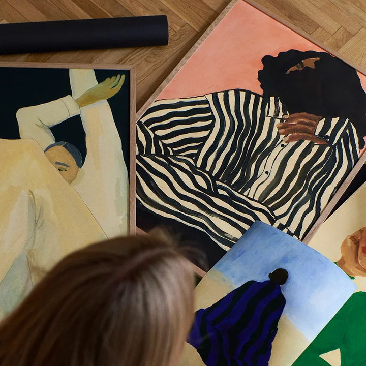 The Poster Club - Serene Stripes von Hanna Peterson, 30 x 40 cm