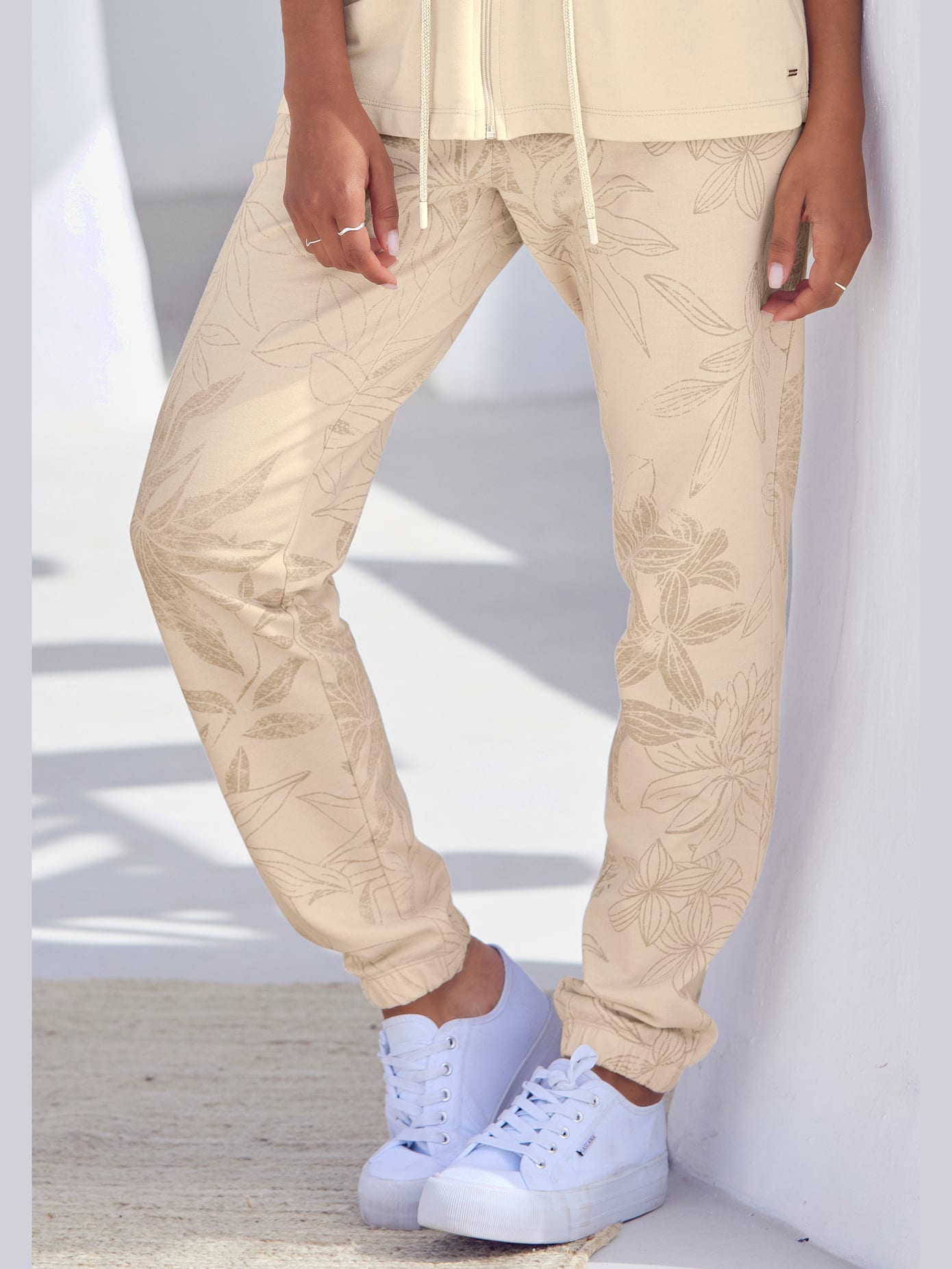 Pantalon lounge pantalon confortable avec imprimé sur toute la surface