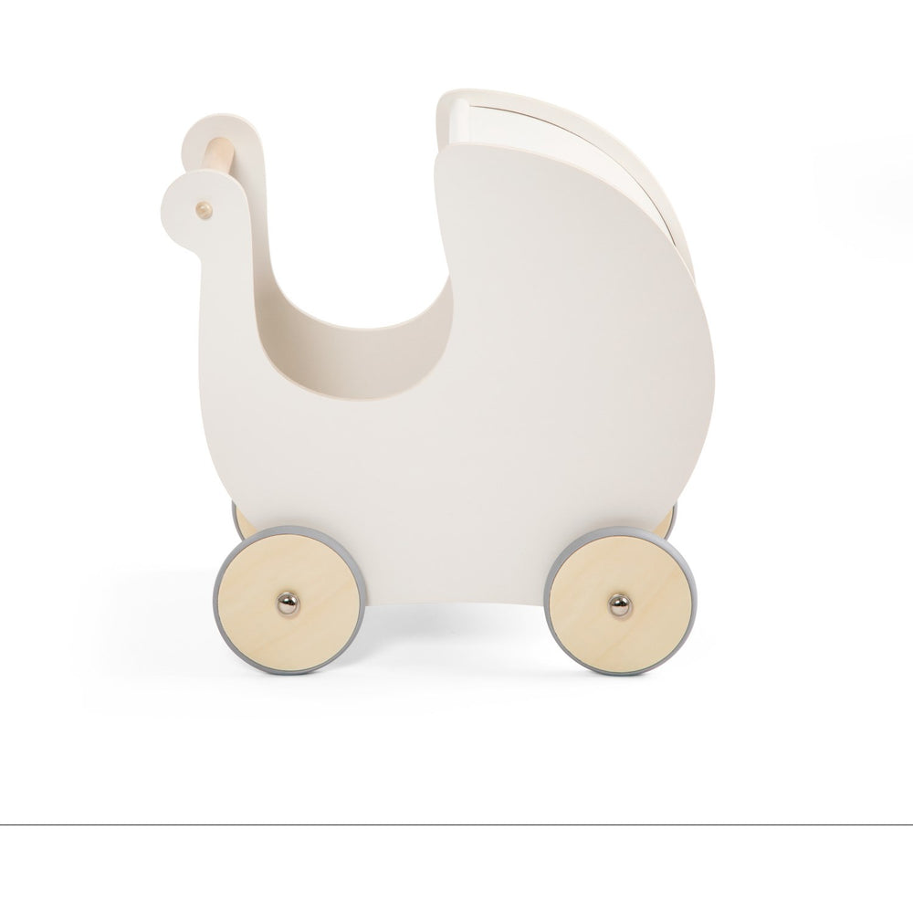 Køb Sebra Classic White Wooden Dukke Klapvogn
