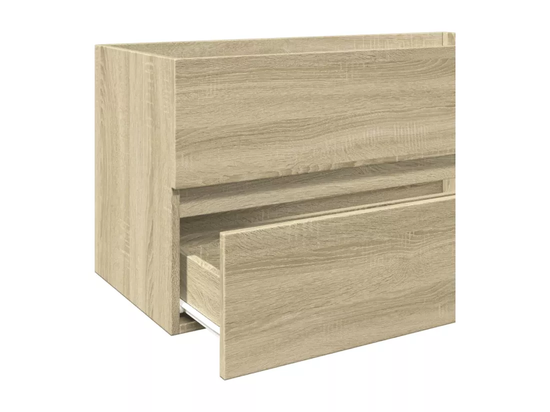 Armoire d'évier Chêne sonoma 90x38,5x45 cm Aggloméré