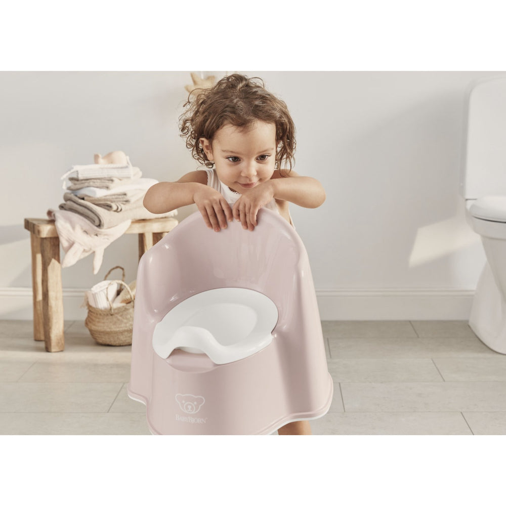 Køb BabyBjörn Pink/White Pottestol