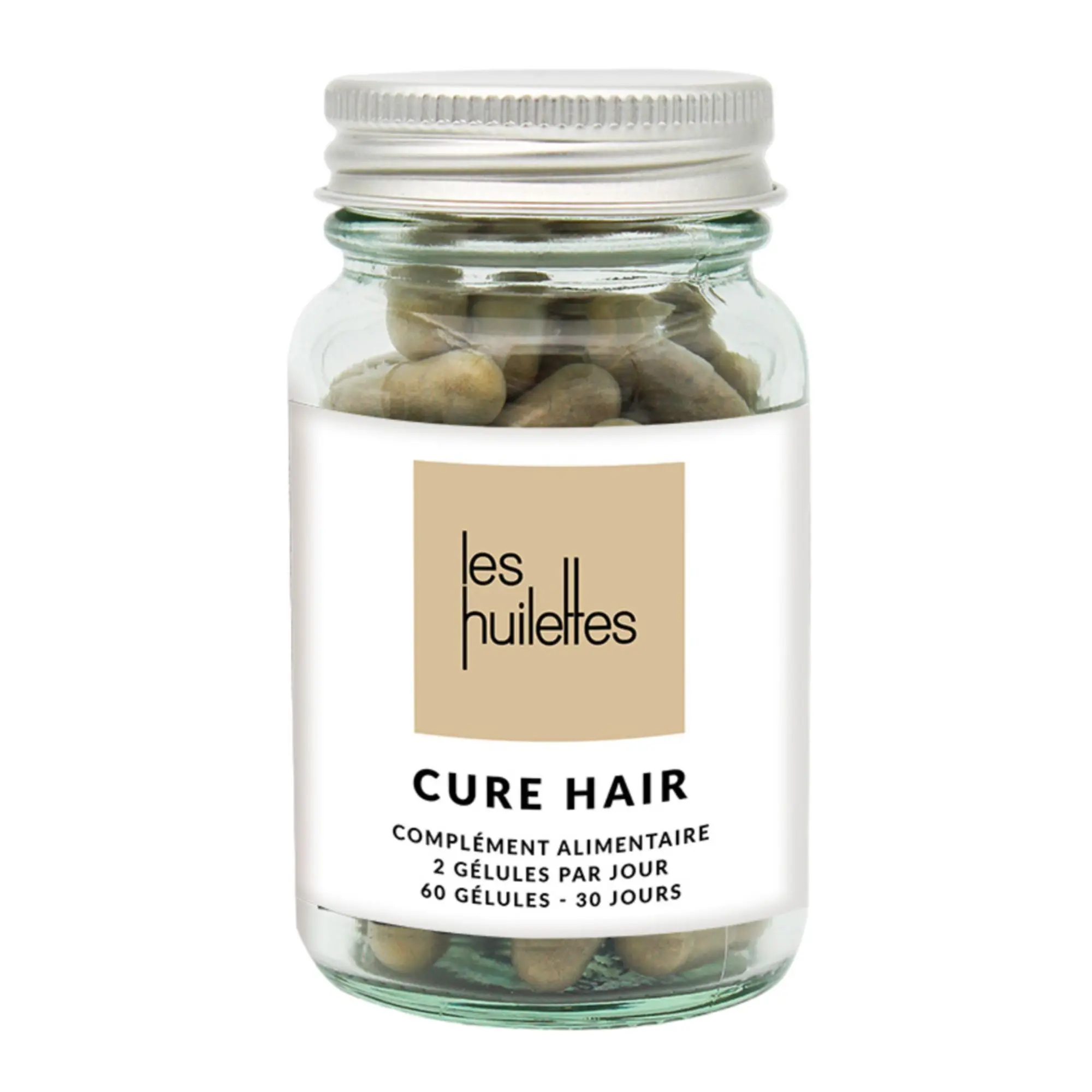 Les Huilettes - Cure HairCompléments Alimentaire Cheveux 60caps - Complément alimentaire