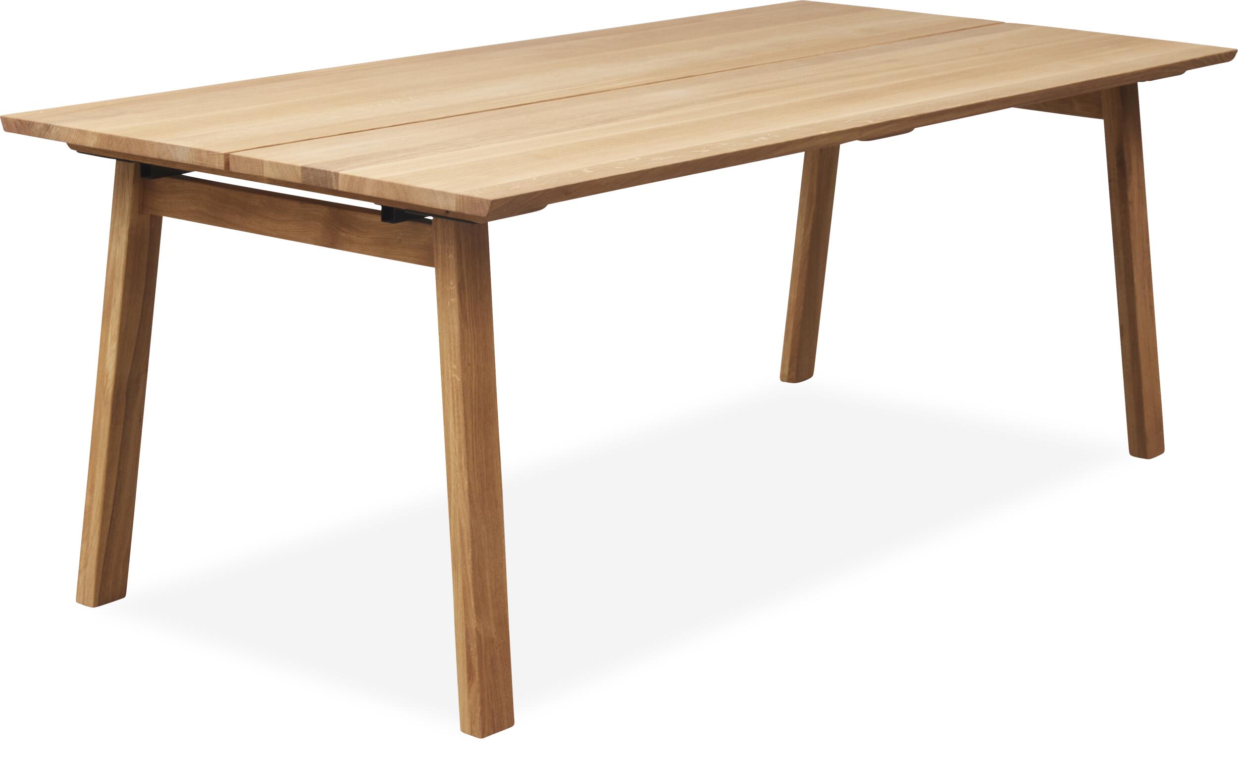 Real Spisebord 200 x 95 x 75 cm, plade   ben i lyst træ