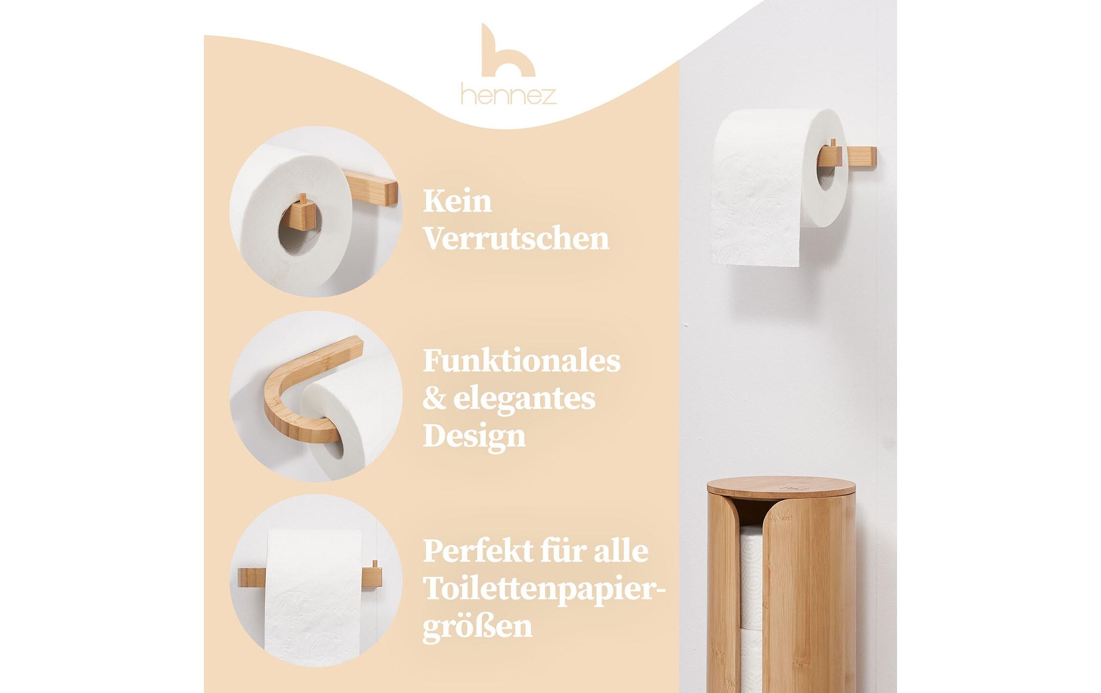 Toilettenpapierhalter Evan NatureWC Papierhalter für die Wand