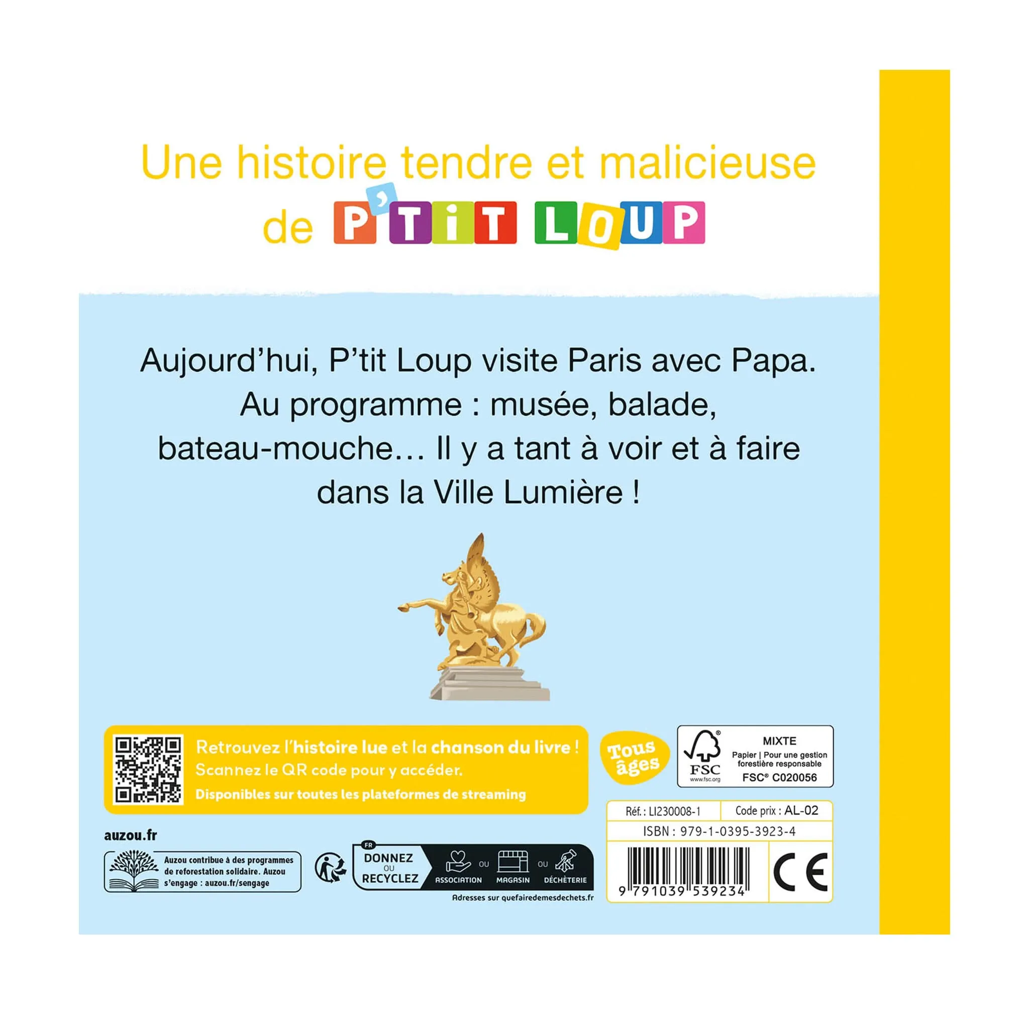 Auzou P'tit Loup Visite Paris
