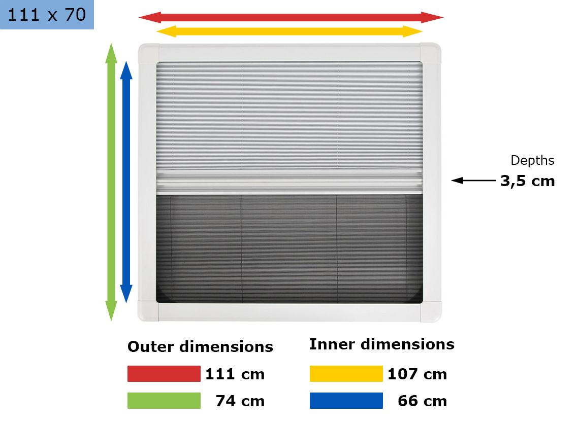 Obelink Eclipse combirollo - 111 x 70 cm