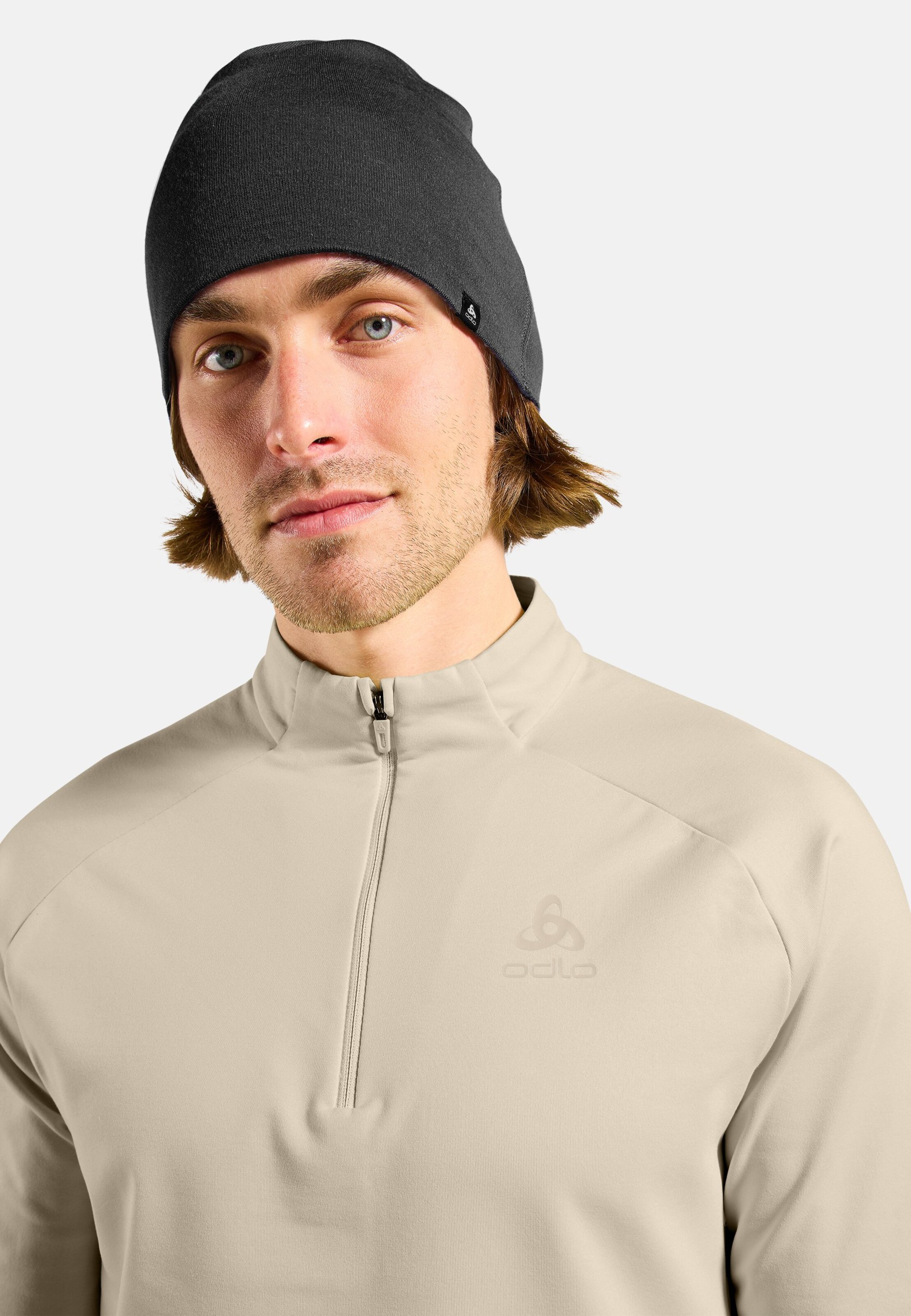 Essentials Light Mid Layer mit Halbreissverschluss in agate gray