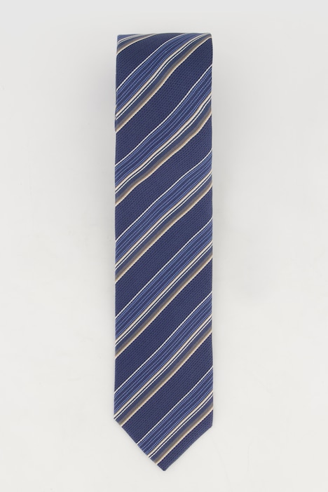 Seiden-Krawatte, Streifen, Extralänge, 7,5 cm breit