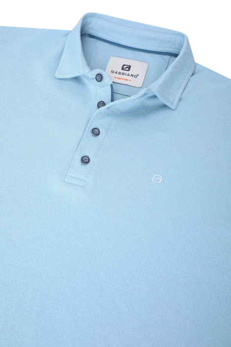Gabbiano blauwe heren polo