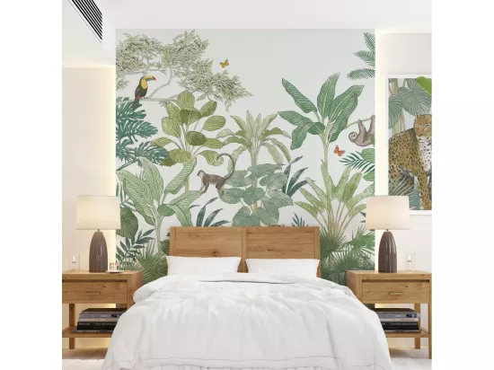 Papier peint intissé panoramique tropical