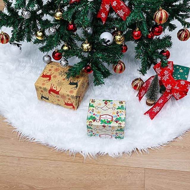 Juletræsmåtte Hvid