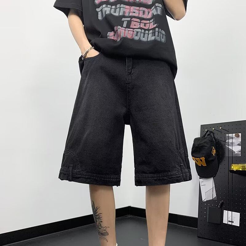 DuckleBeam - Mid Rise Washed Panel Jorts