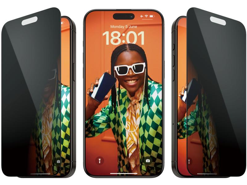 Panzerglass Displayschutz Ultra Wide Fit Privacy iPhone 15 Display-Schutzfolie für das Apple iPhone 15 Pro Max