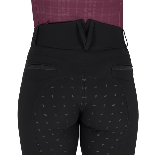Paardrijbroek QHP Zahra Full Grip Zwart