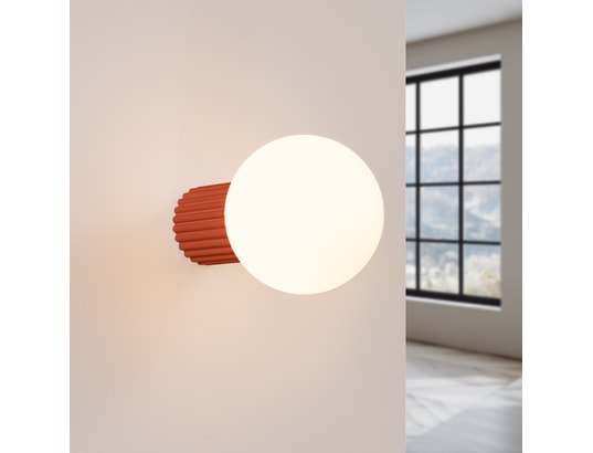 SOLLUX LIGHTING - Applique halo rouge ochra ip44