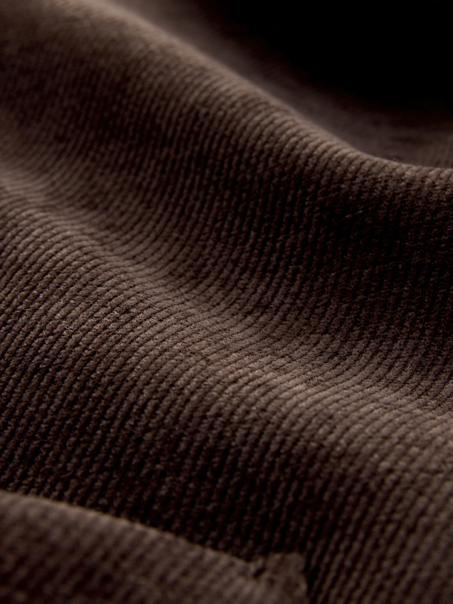 Chocoladebruin - Chenille blazer met enkele knopenrij