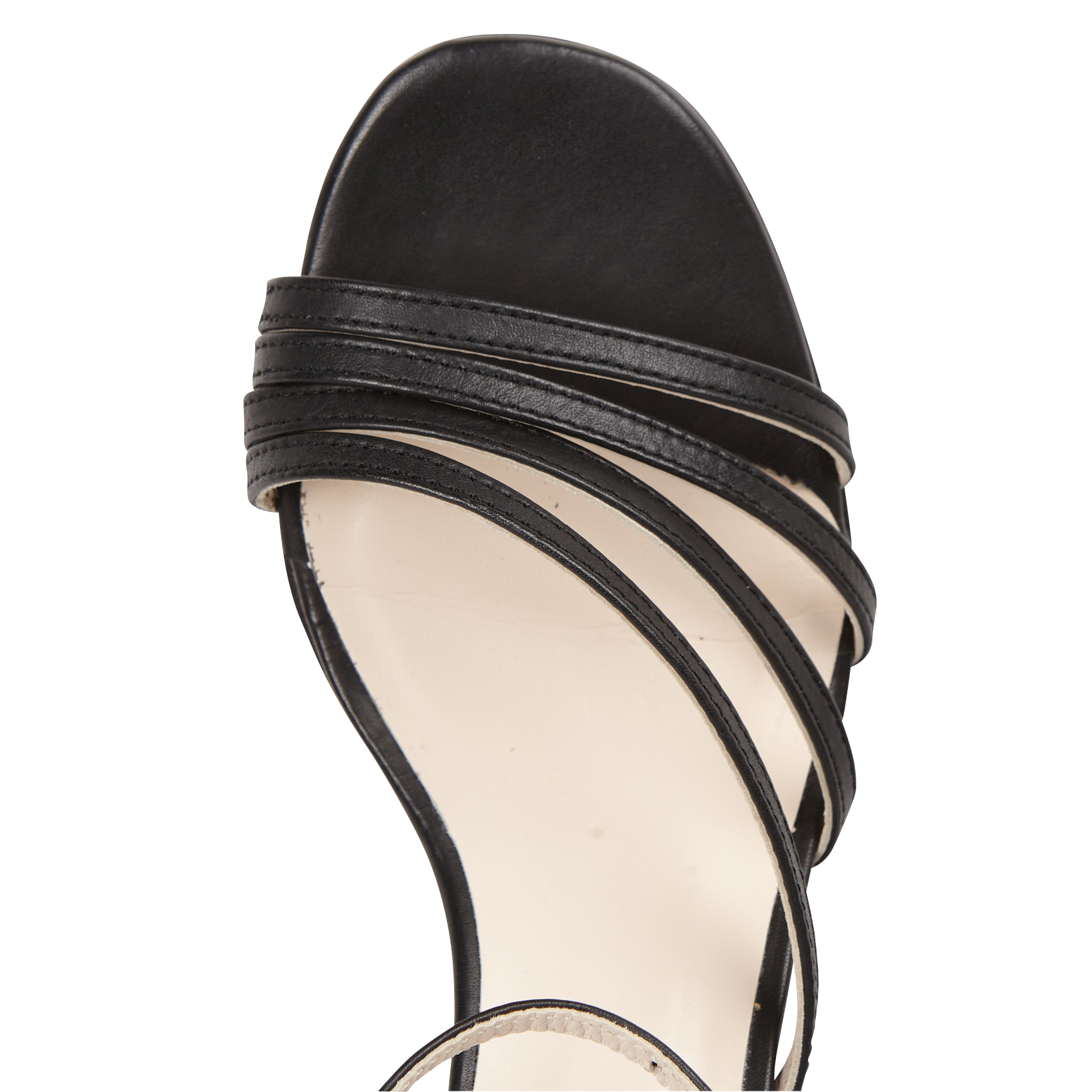 GOYAVE C - Sandales à talons en cuir | Noir