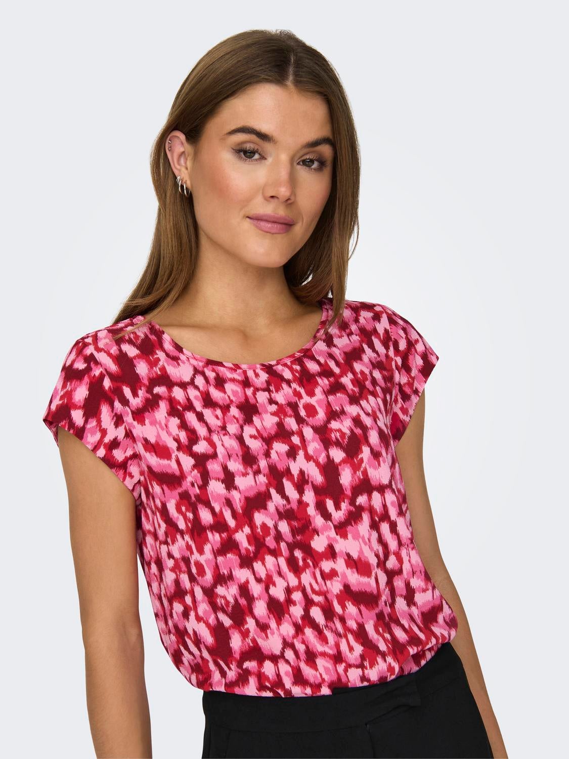 ONLVIC Top Lipstick Red