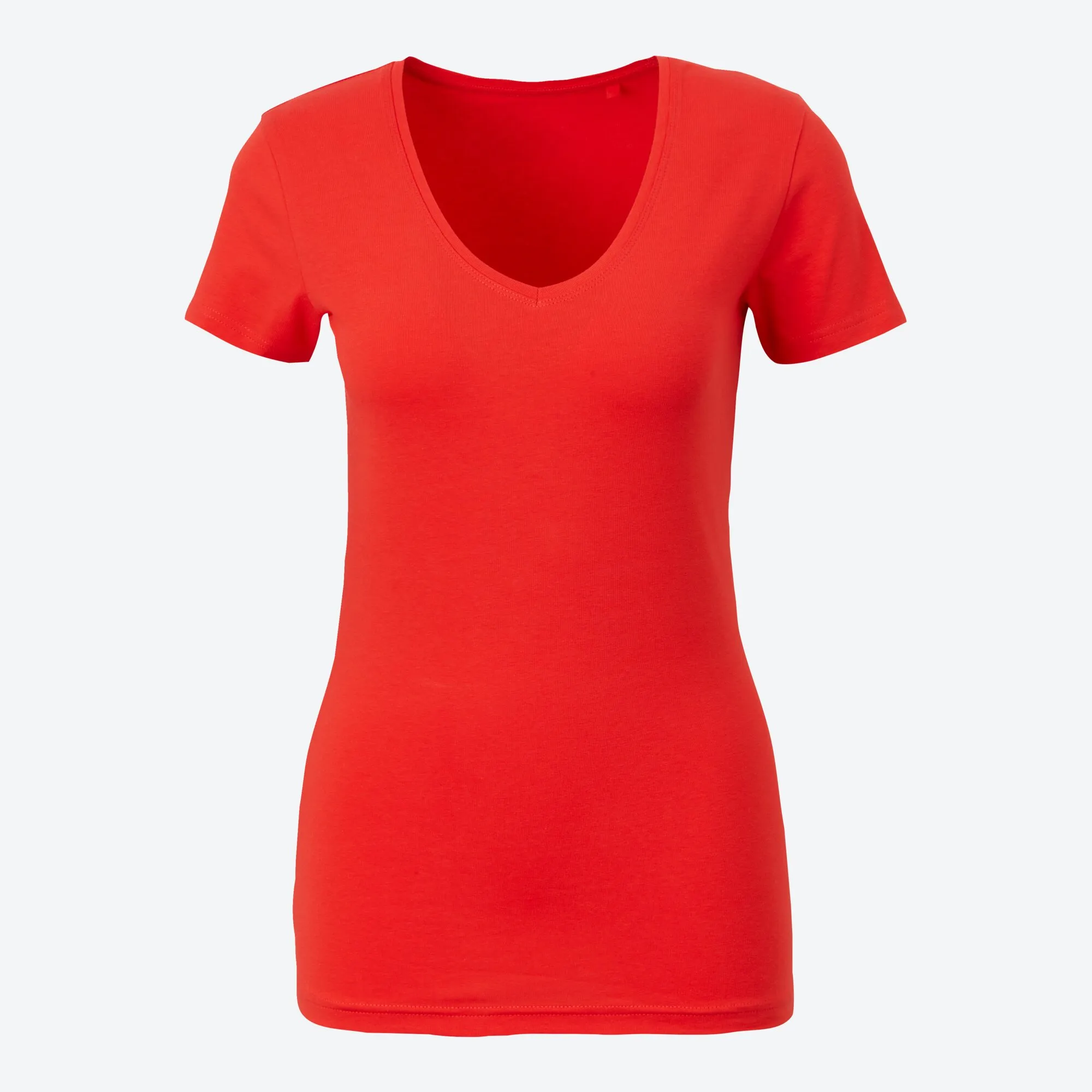 Damen-T-Shirt mit V-Ausschnitt