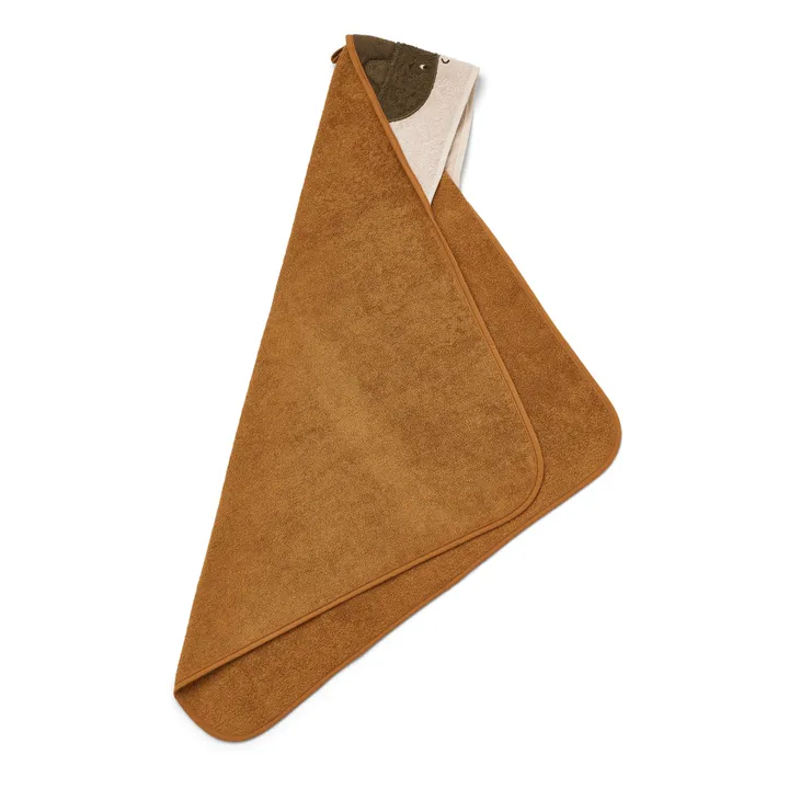Liewood Cape de bain Albert en coton bio | Caramel