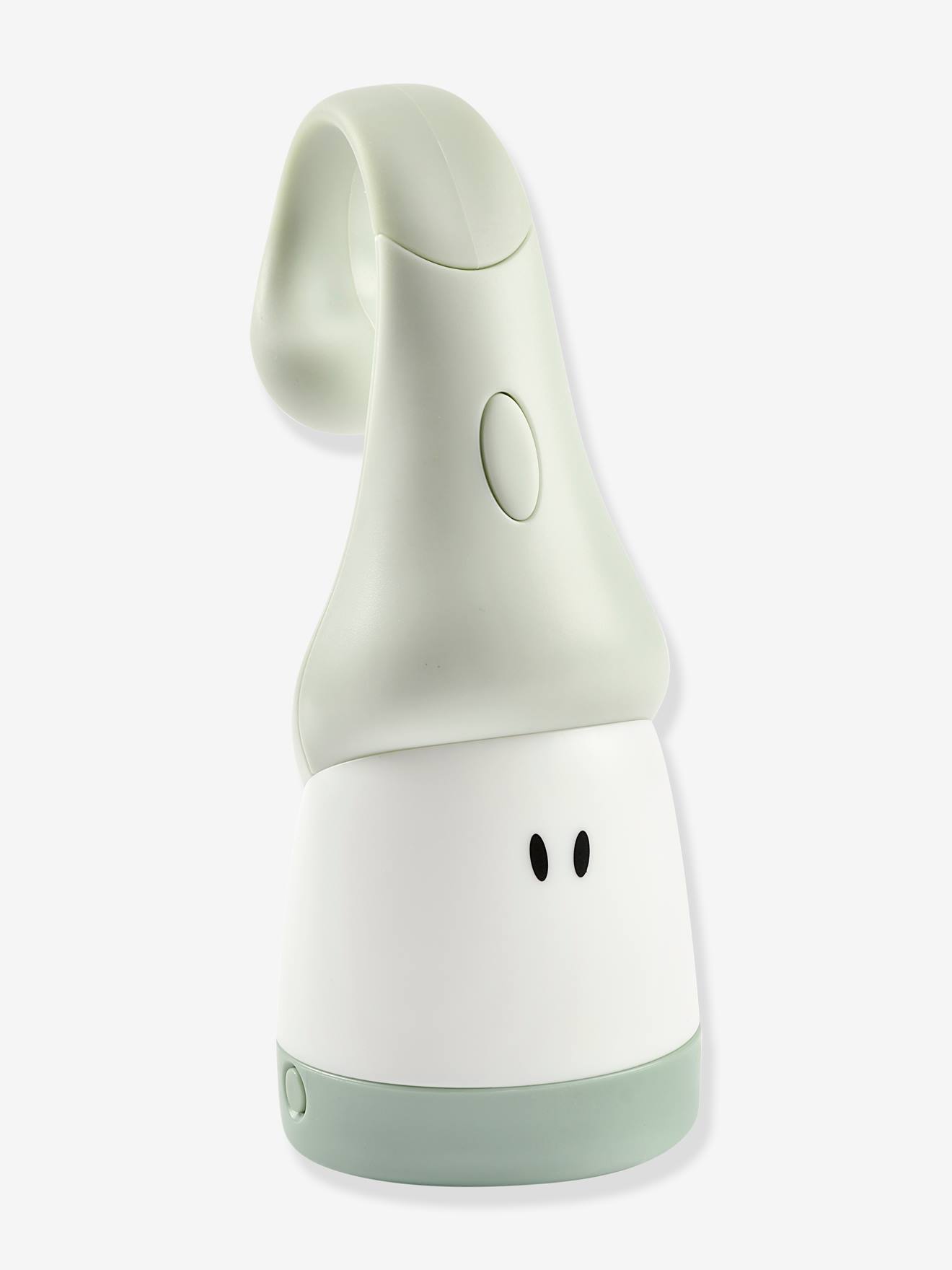 Luminária noturna Pixie Torch BEABA em rosa claro liso com estampas.