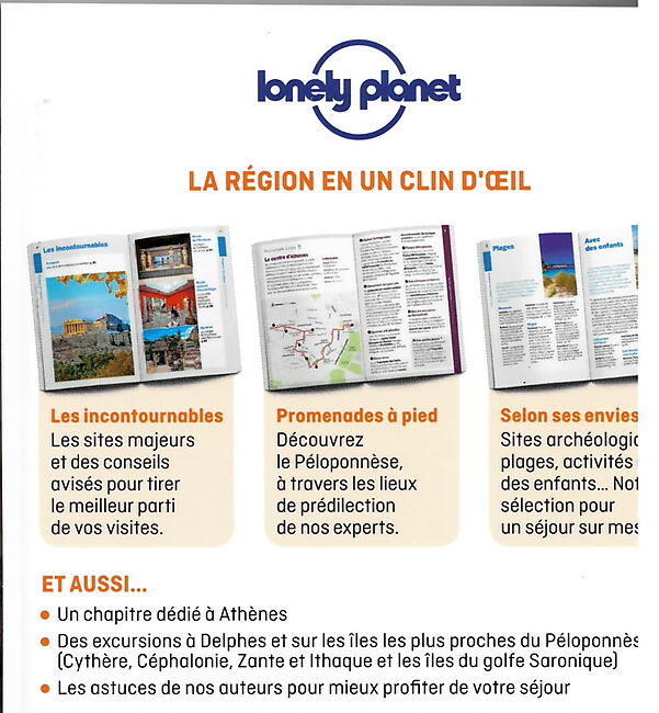 LONELY PLANET - PELOPONNESE EN QUELQUES JOURS