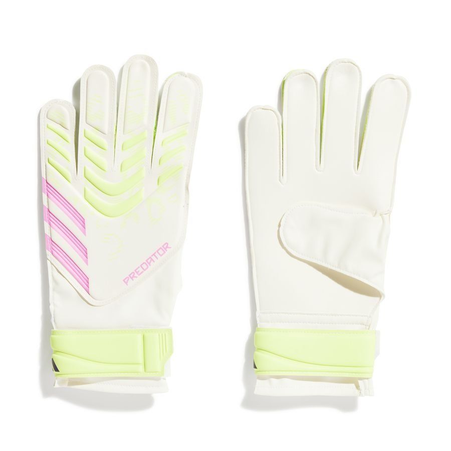adidas Gants de Gardien Predator Training Celestial Victory - Blanc/Lucid Lemon/Lucid Pink