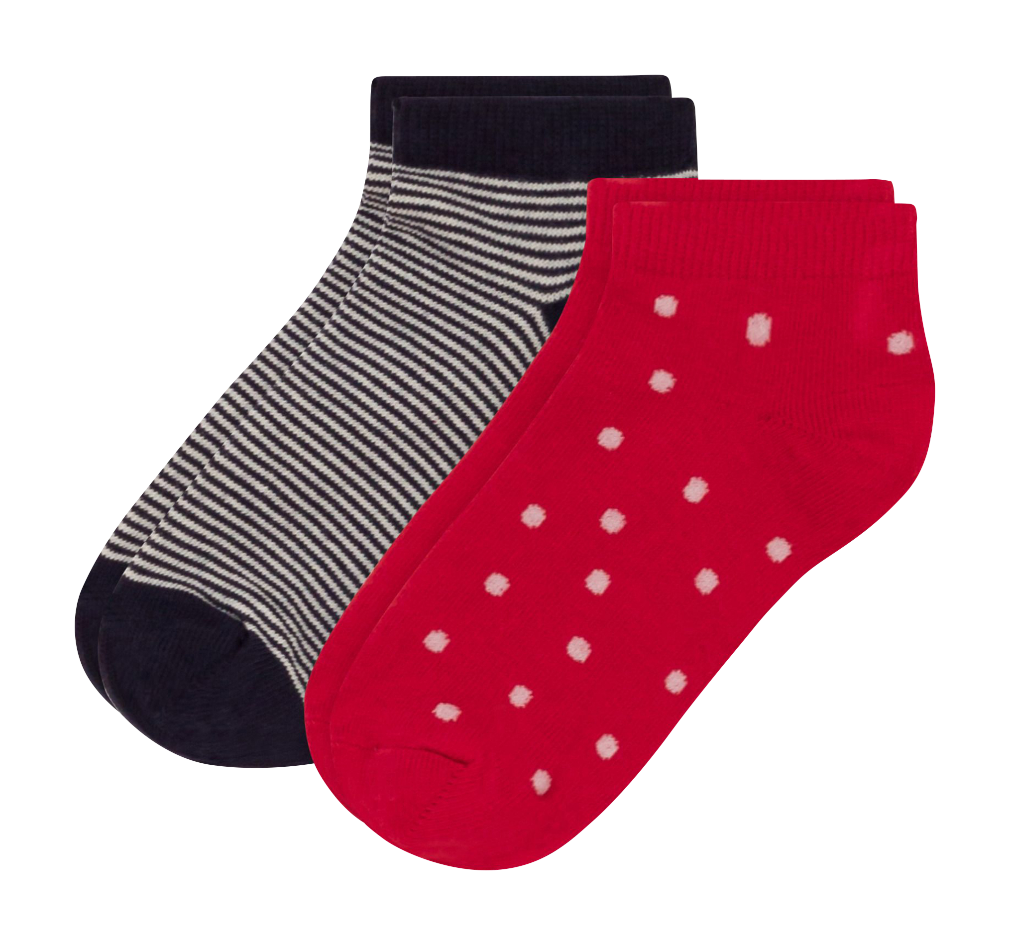 Lot de 2 paires de chaussettes en coton mélangé| Multicolore