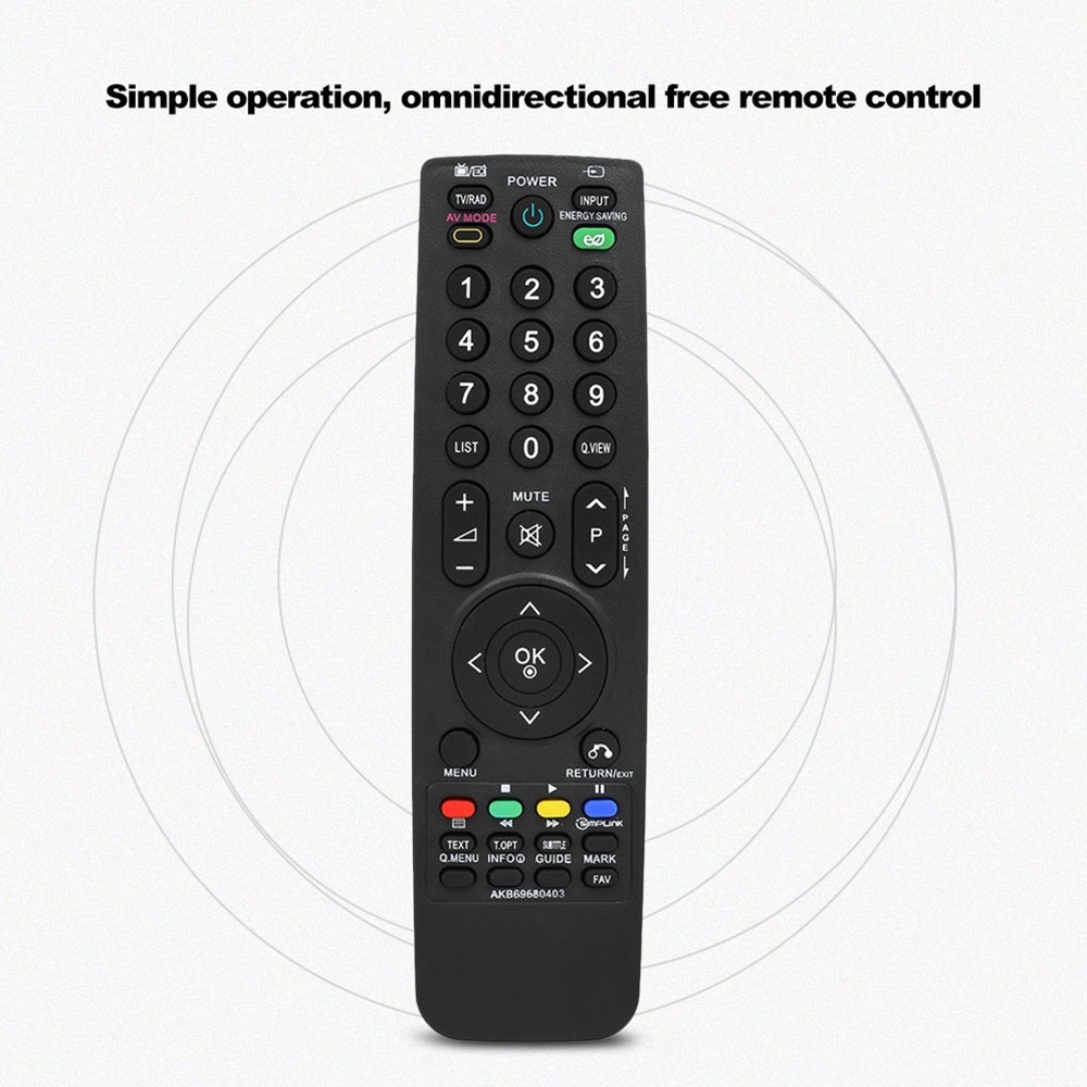 Universal Ersatz Fernbedienung mit 36 Tasten für LG Smart TV Geräte (LCD / LED / 3D) - Schwarz