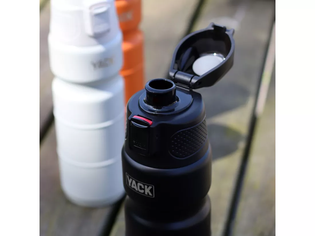 Yack - Bouteille Isotherme Yack 50cl En Acier Inoxydable Noir