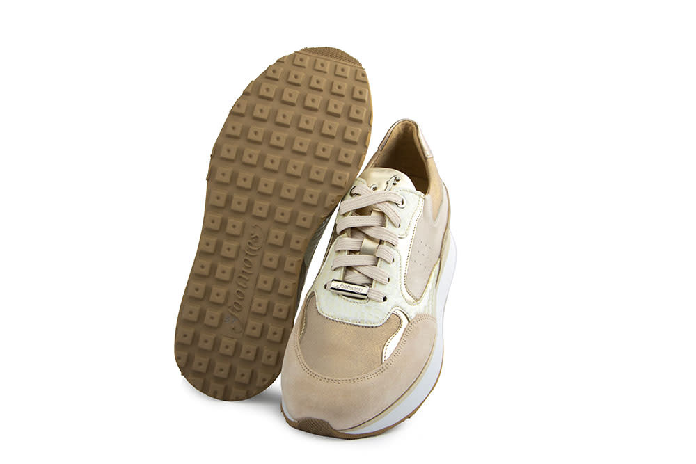 Footnotes Sneaker Esmee Calf Metalise Creme H
