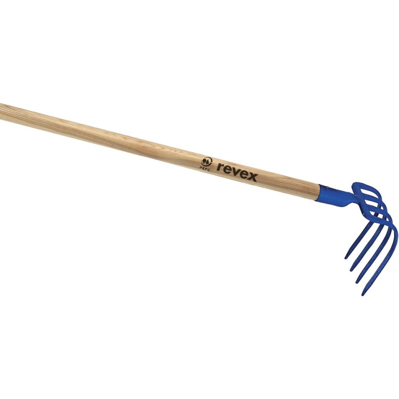Croc de jardin 4 dents 18cm + manche Revex