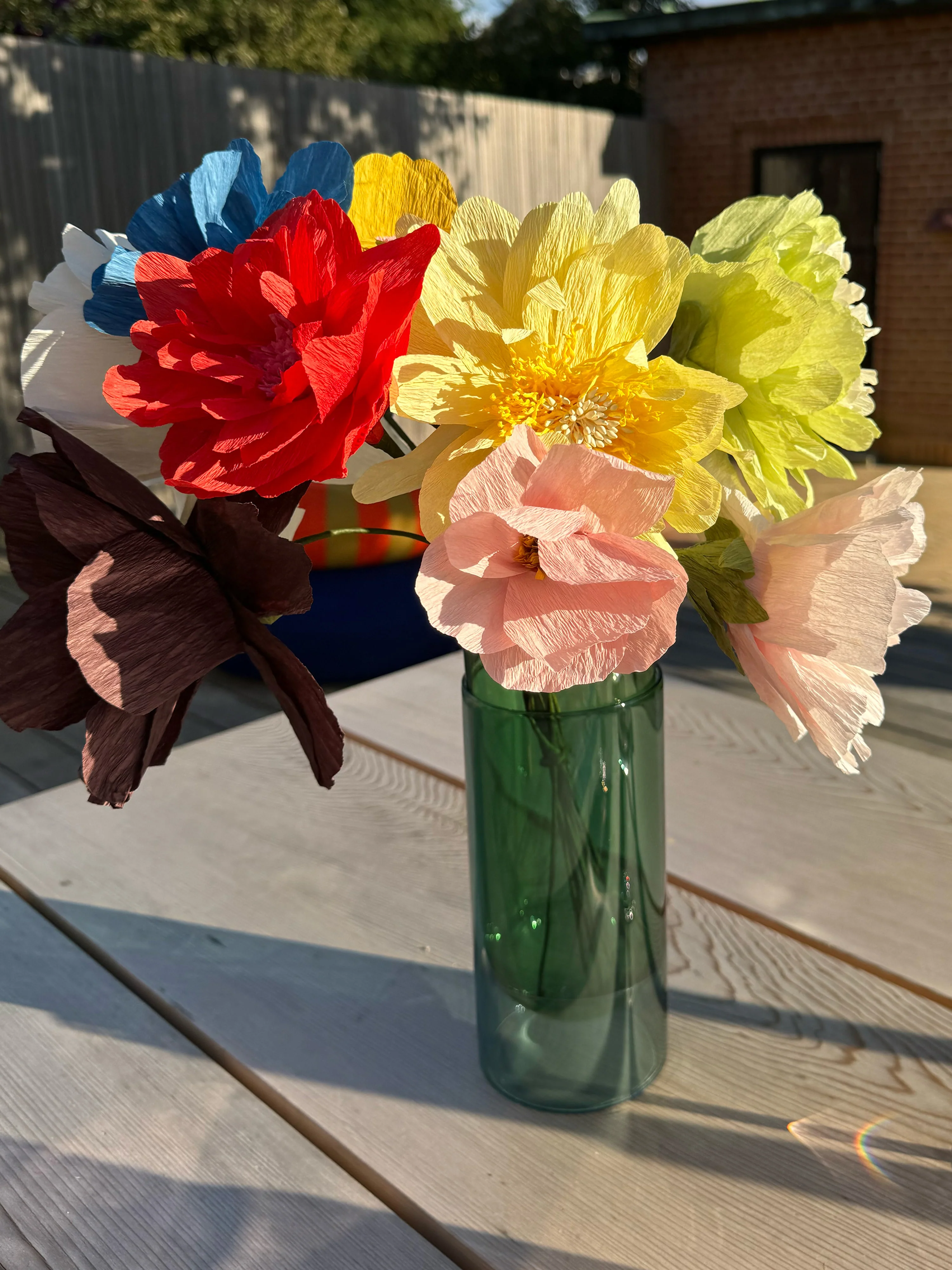 Handgemaakte kunstbloem Windflower