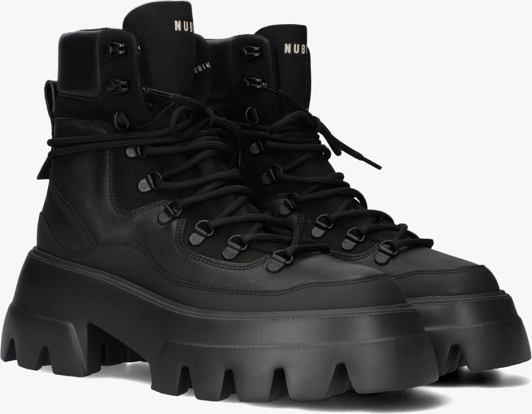 zwarte nubikk veterboots flore montagne