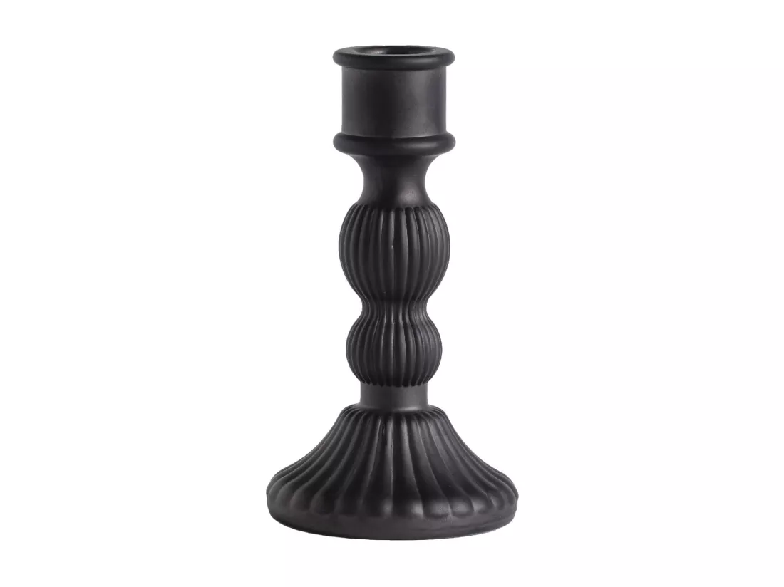 Bougeoir Markus Noir Moyen 15 x 8 x 8