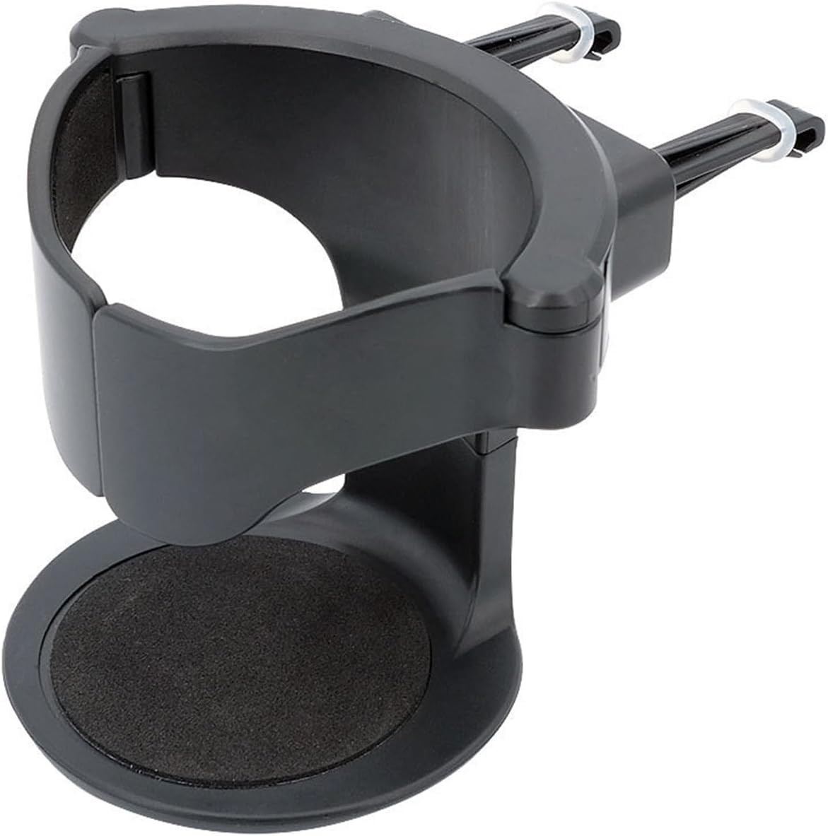 (8cm) Universal KFZ Auto Getränkehalter für Lüftungsgitter / kompatibel mit Softdrinks / Kaffee / Flaschen / Verstellbarer Becherhalter - Schwarz