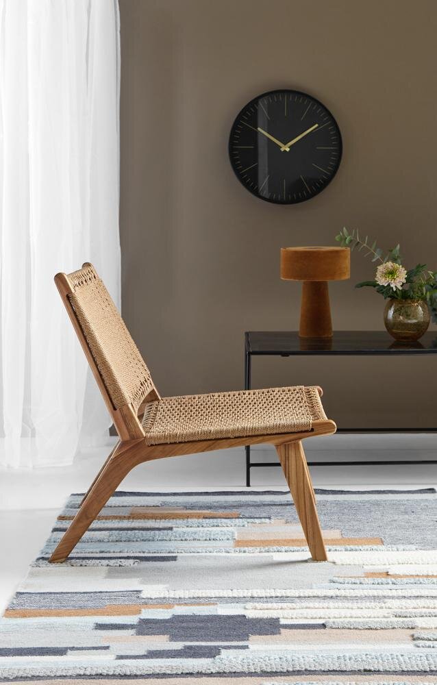 Nordal  Club loungestol - teaktræ/flet