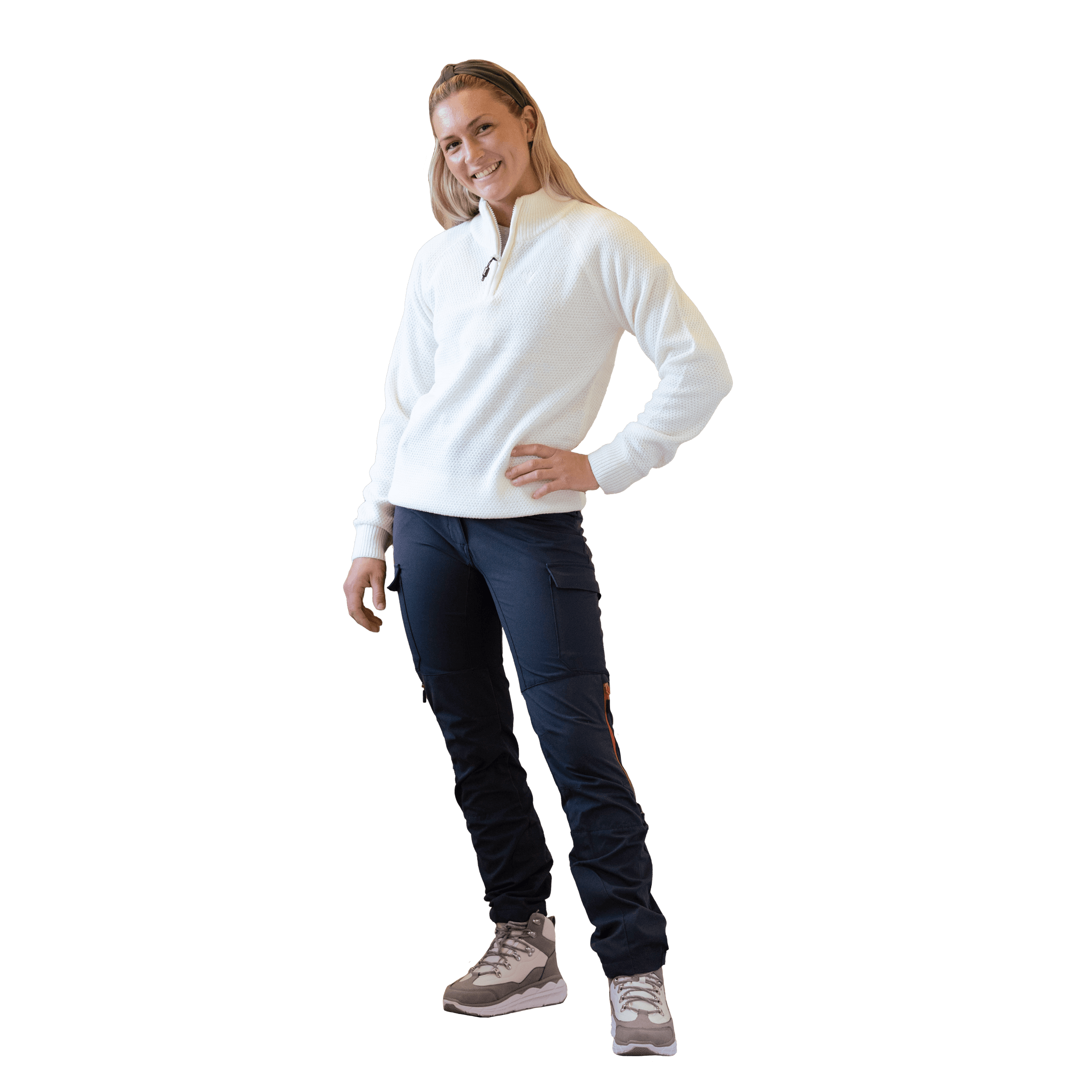 Vertical Kamryna W 1/2 Zip Knit Sweater - Mellomlag