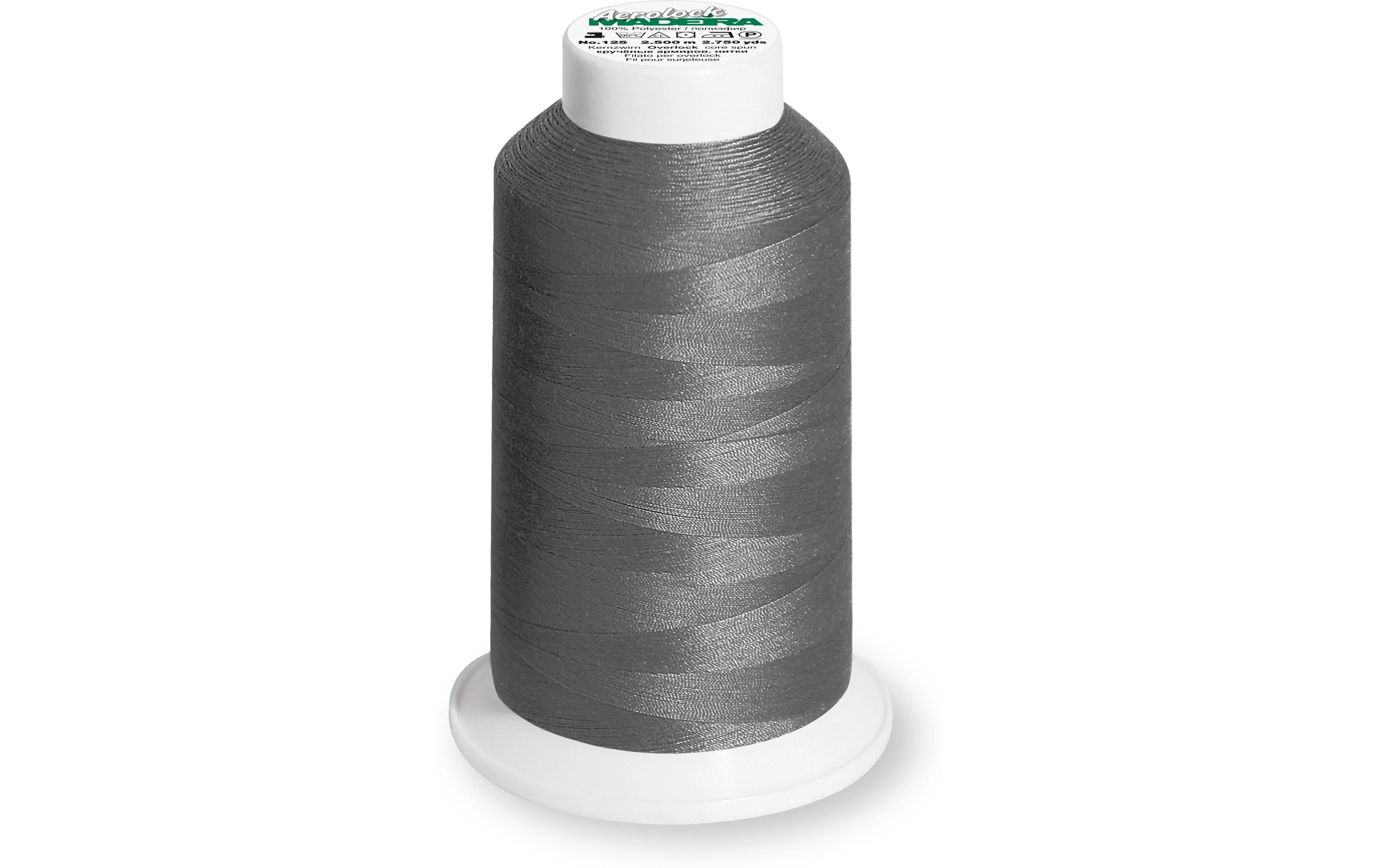 Näh-, Quilt und Overlockgarn Aerolock 125 Dunkelgrau, 2500 mRobuster Overlockgarn für alle Näh-, Overlock- und Coverlockmaschinen