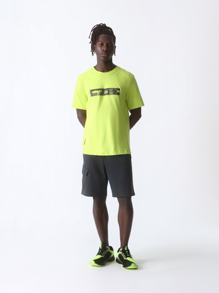 Camiseta estampada - Amarelo fluorescente