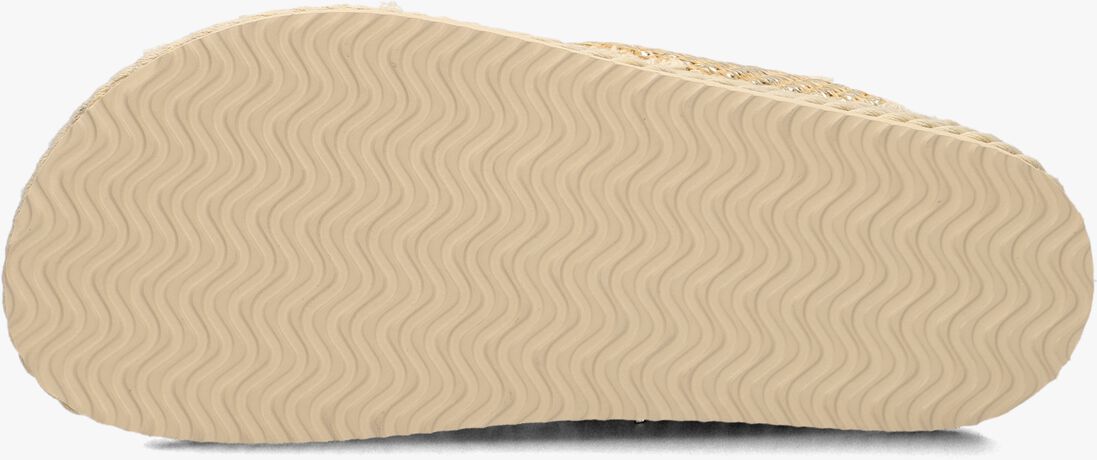 beige mou slippers criss-cross