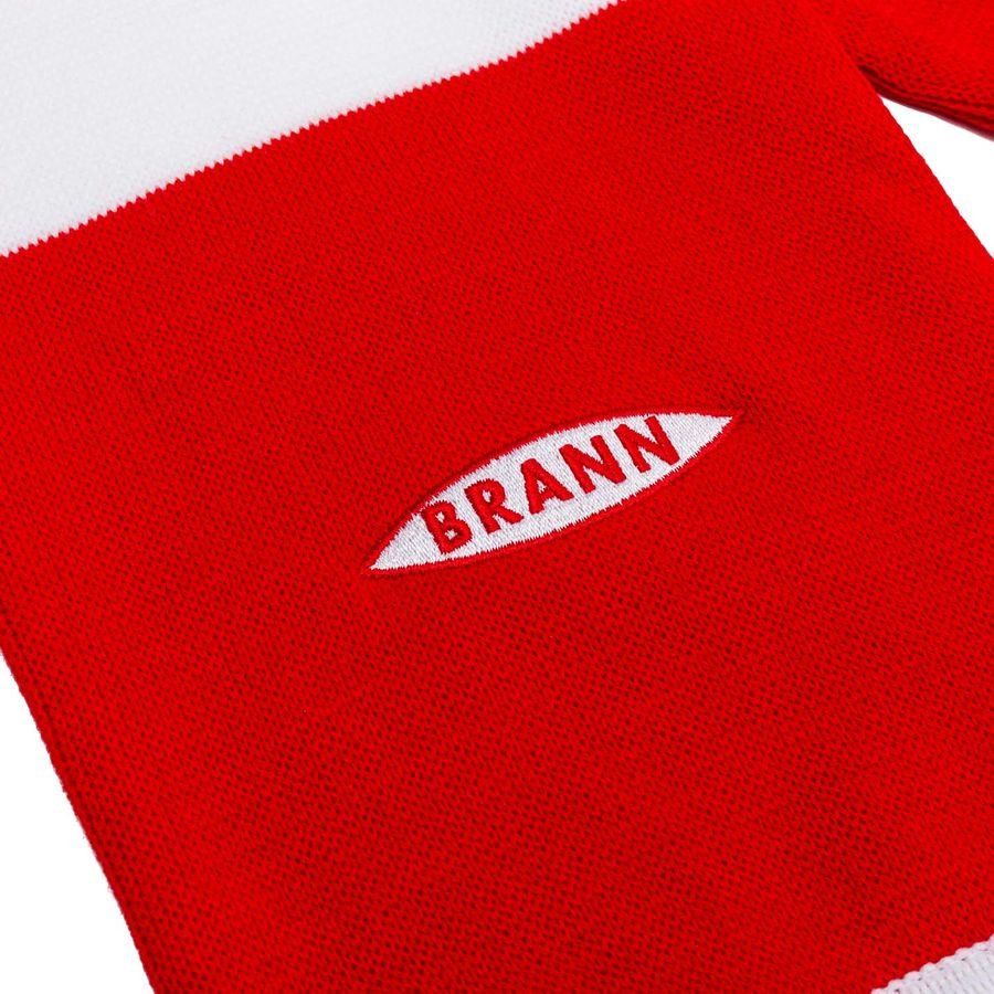 SK Brann Premium Knitted Écharpe Rayée - Rouge/Blanc