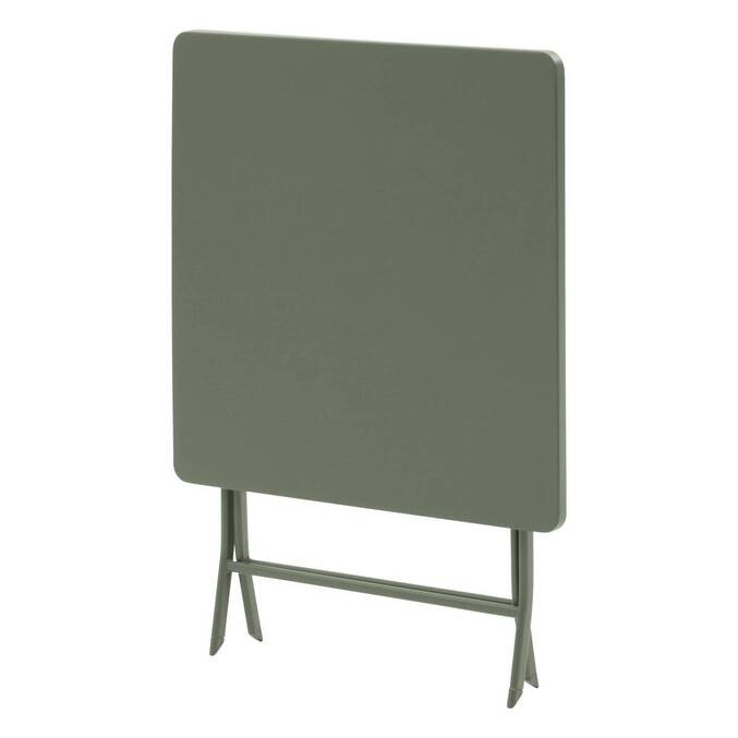 Table de jardin pliante carrée GREENSBORO Vert laurier