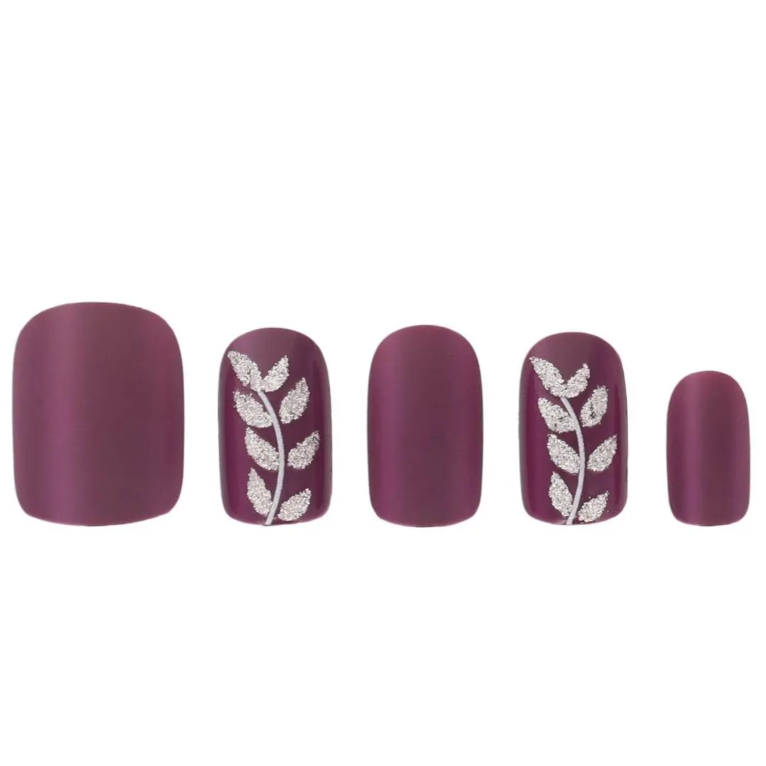 Glamorous Nails Back to Fuchia