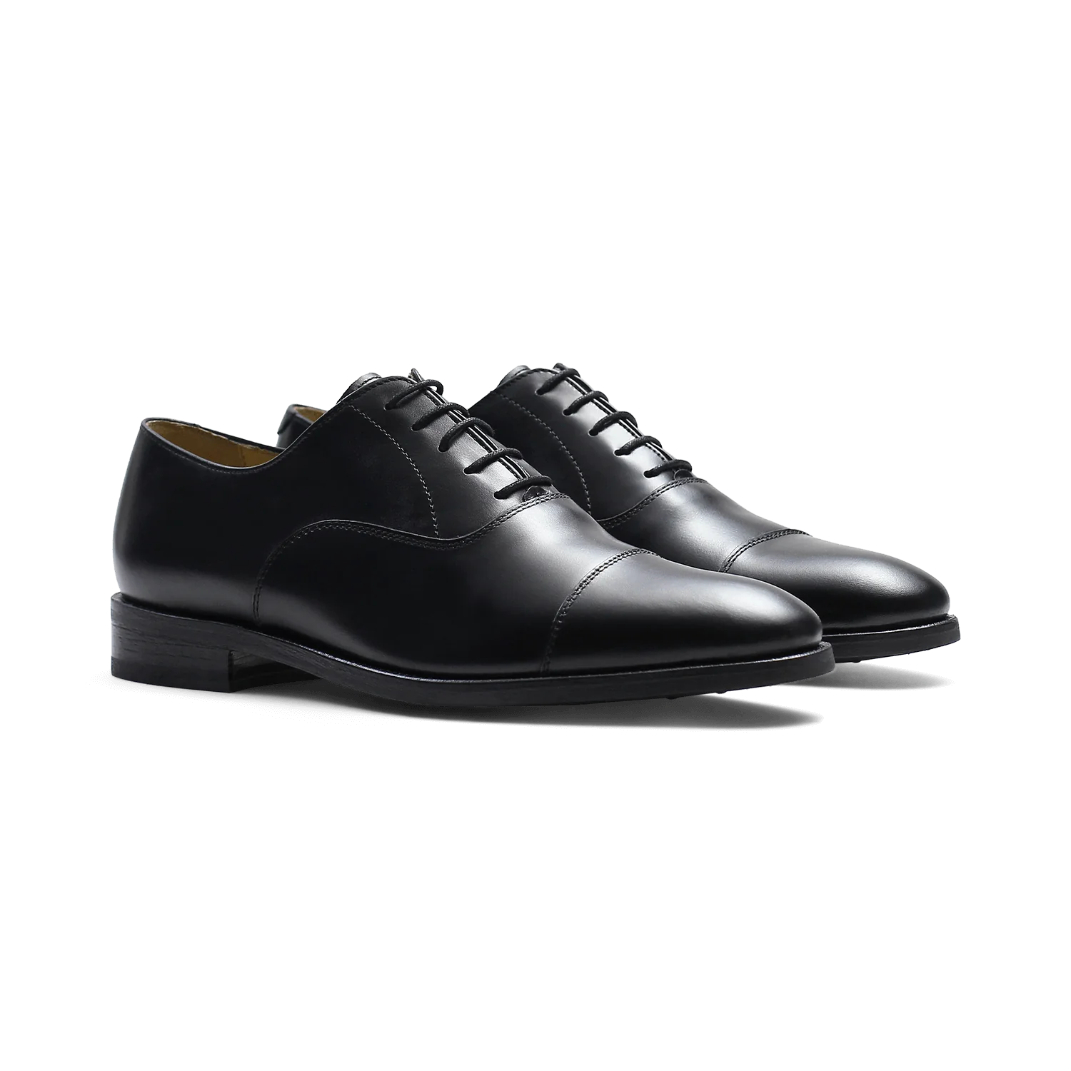 Parker-Richelieu en cuir noir