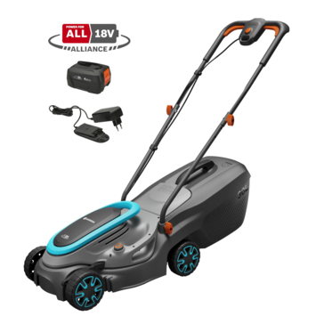 Gardena 18V grasmaaier Powermax P4A 32cm (P4A) incl. 4.0Ah accu   lader