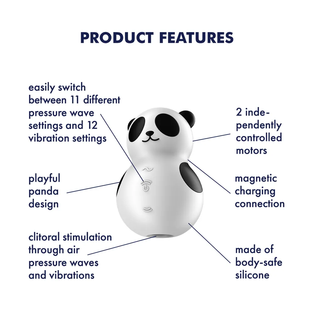 Satisfyer Pocket Panda - 1 stk.