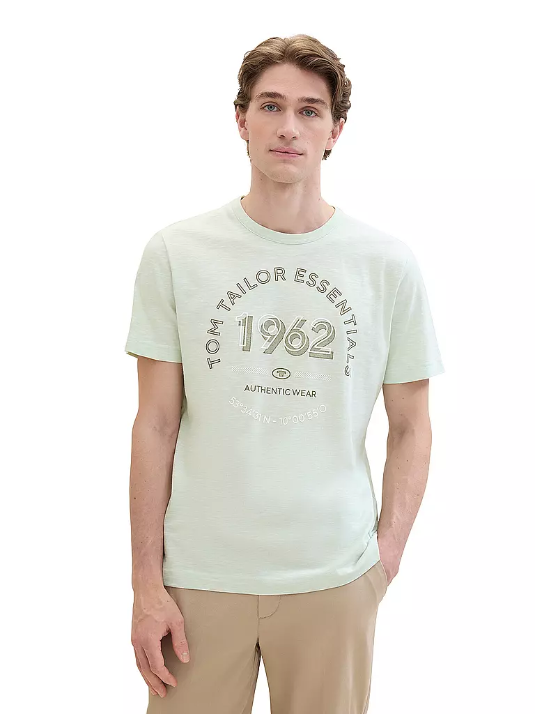 TOM TAILOR T-Shirt hellgrün