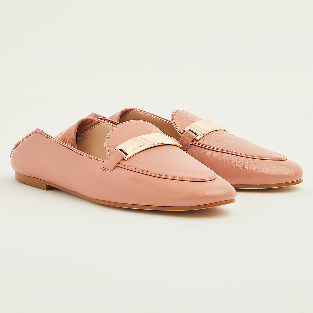 L.K. Bennett Mocassins en Cuir Paola roses