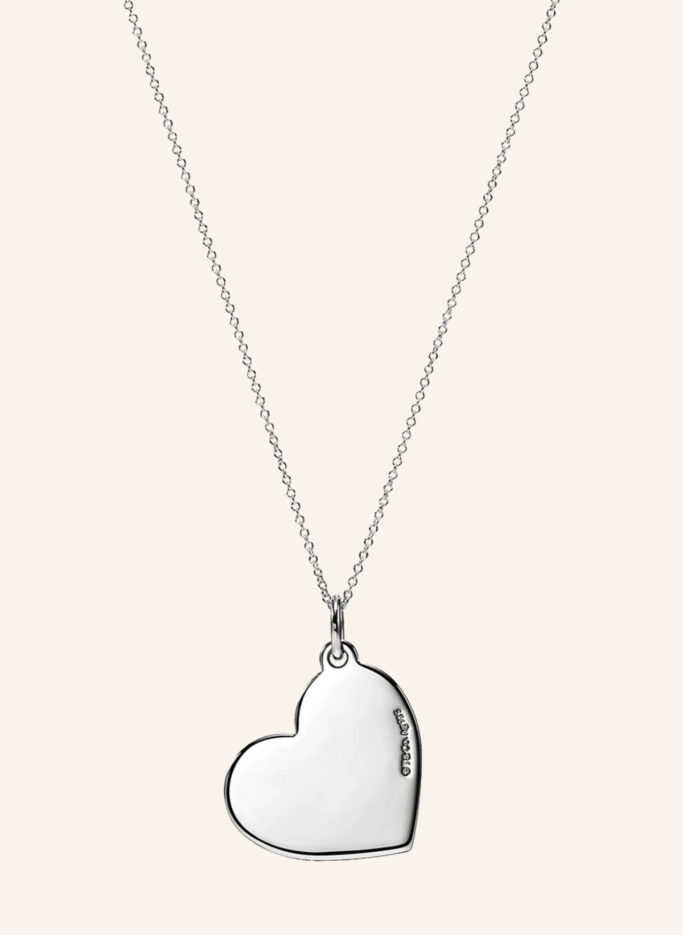 TIFFANY & Co. Mum MITTELGROSSER HERZANHÄNGER aus Sterlingsilber